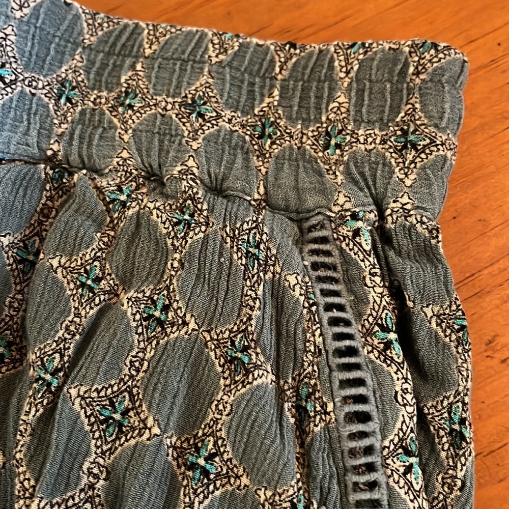 Anthropologie Green elastic waist loose pants